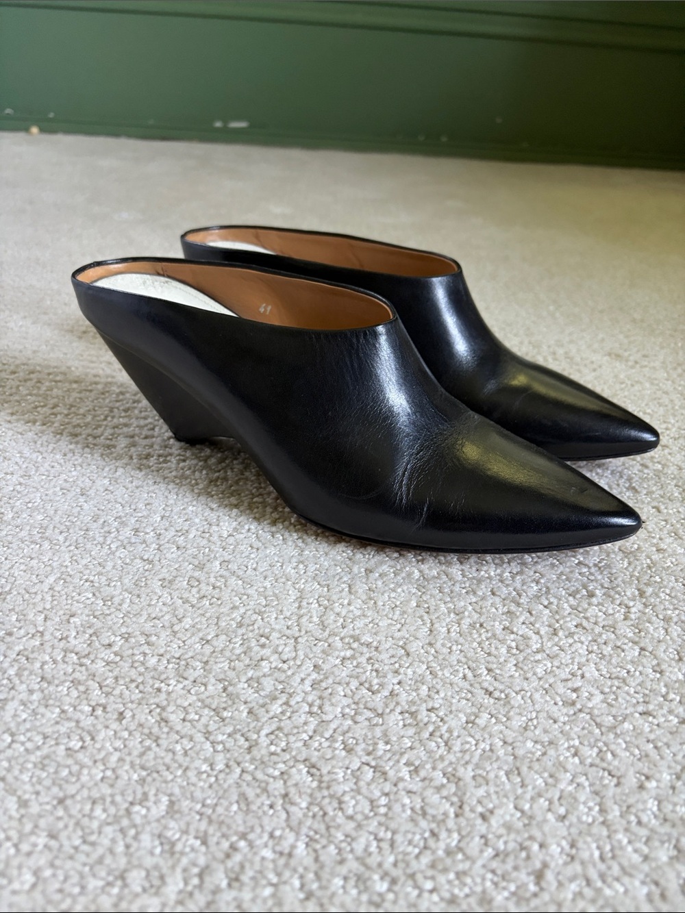 Maison Margiela point toe heel mule